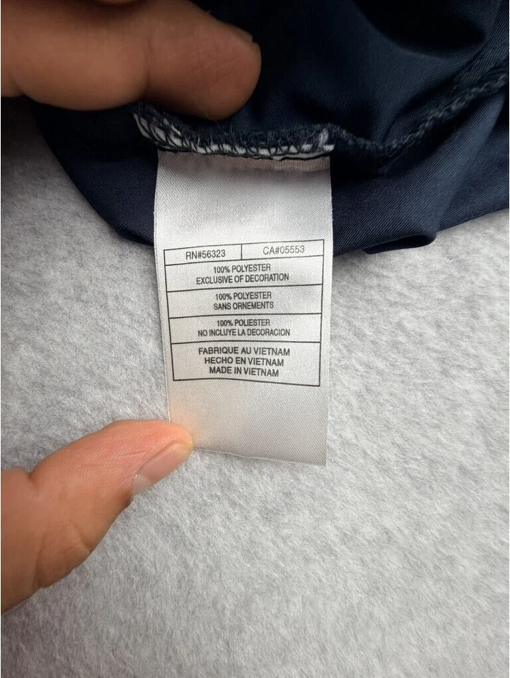 Nike Womens Athletic Jacket Navy Blue White Striped Full Zip Polyester Mock Neck